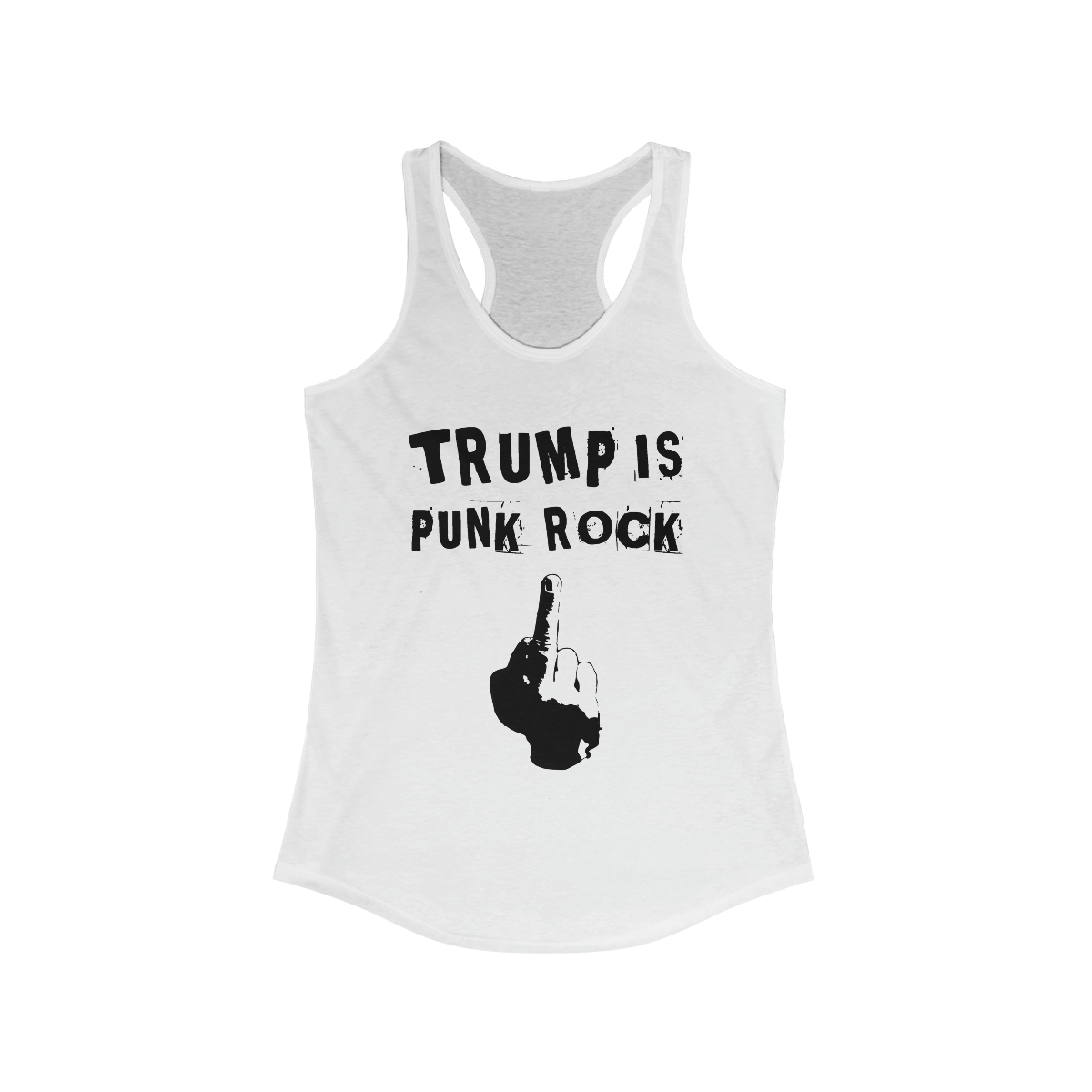 Trump is Punk Rock Women’s Racerback Tank by Trump is Punk Rock