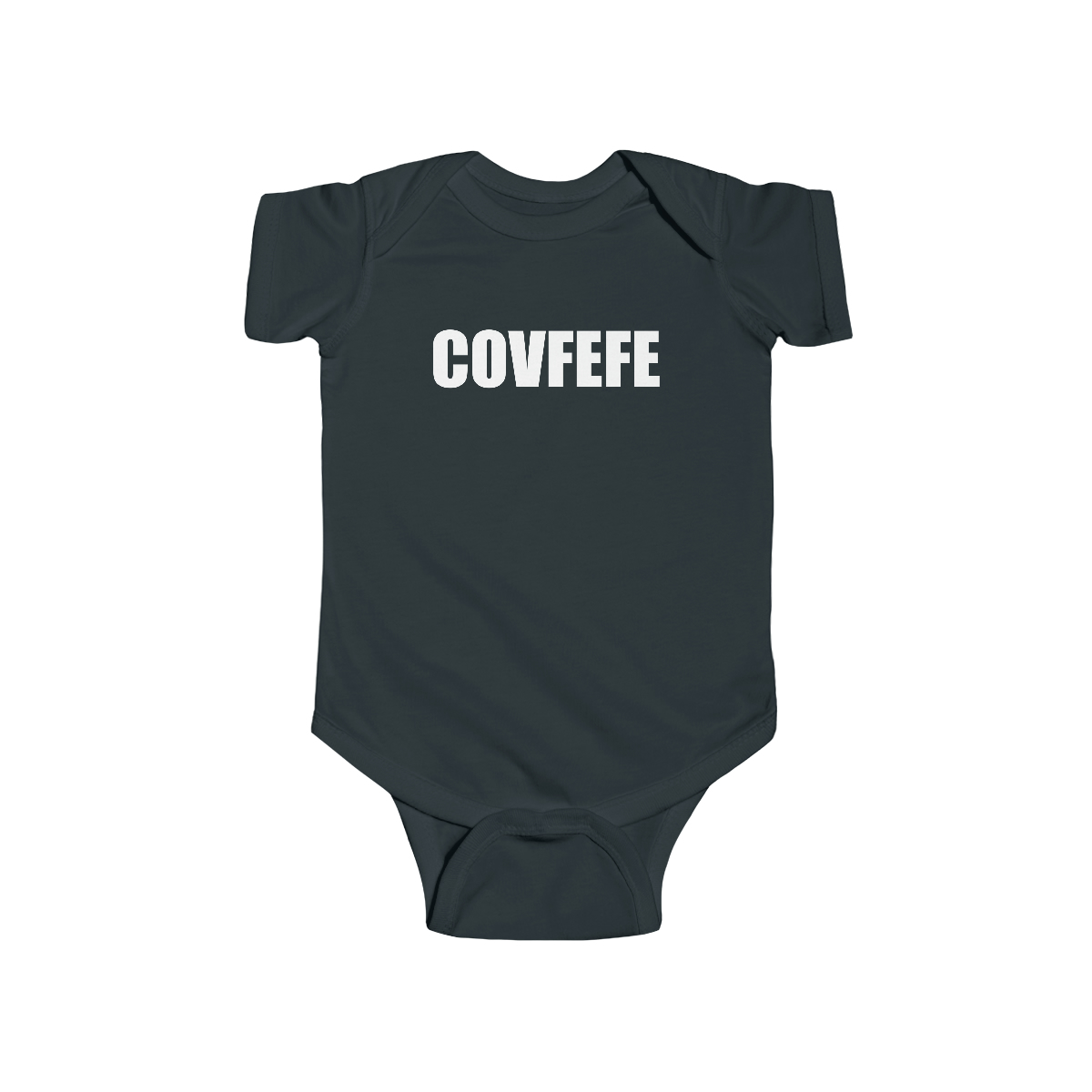 COVFEFE Baby Infant Fine Jersey Bodysuit Onesie by Trump is Punk Rock