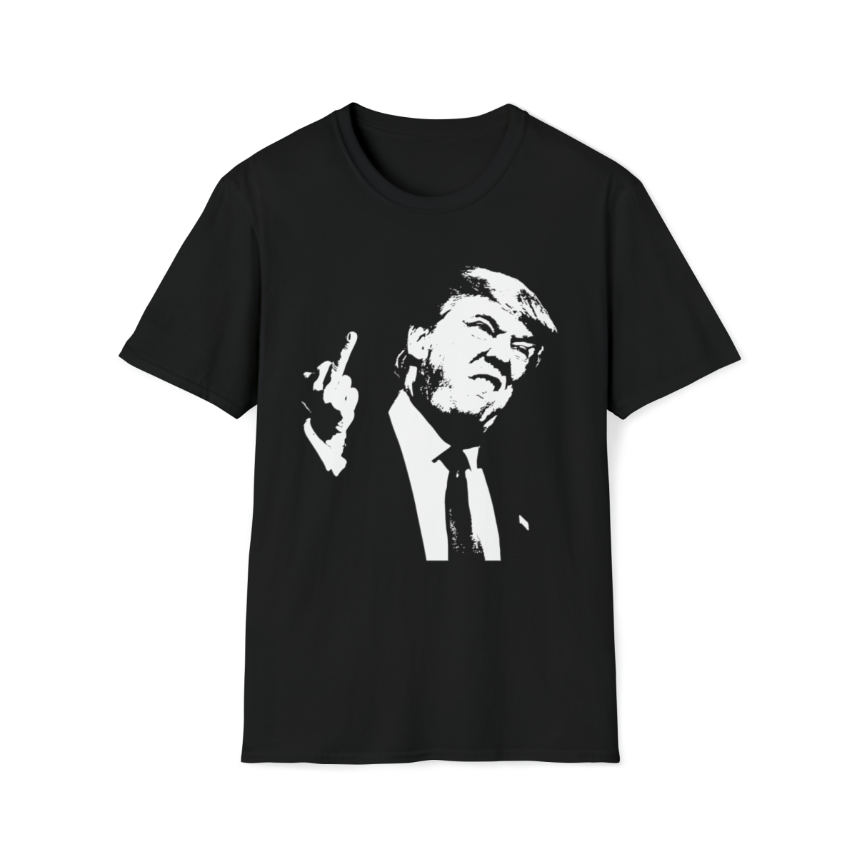Donald Trump Middle Finger Short-Sleeve T-shirt by Trump is Punk Rock