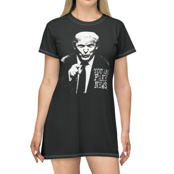 Donald Trump Fake News T-shirt Dress by Trump is Punk Rock