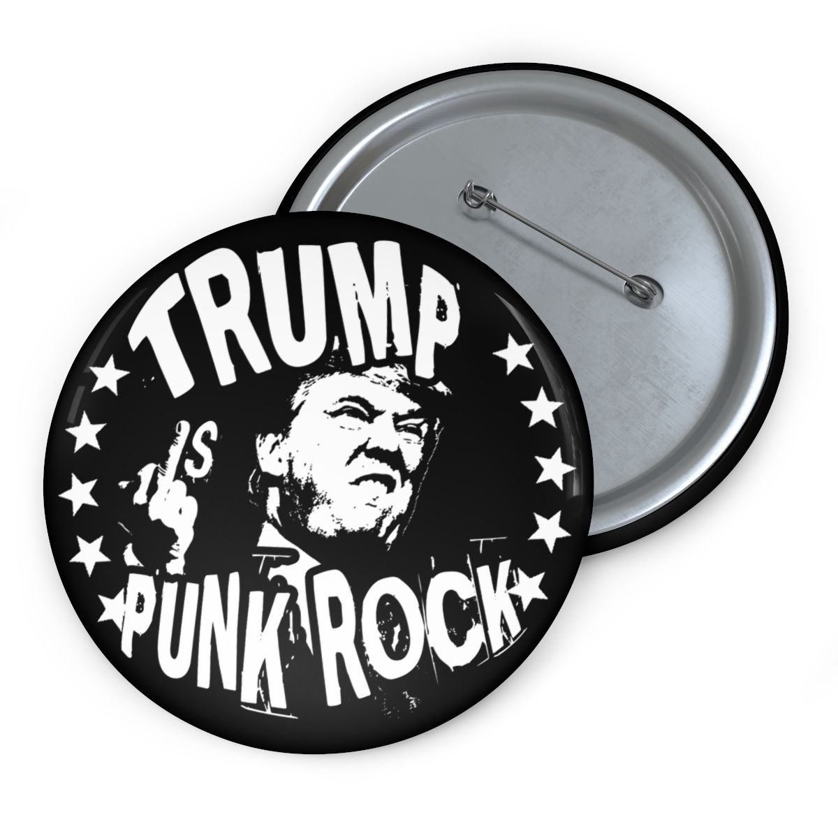 Donald Trump is Punk Rock Novelty Pin Button by Trump is Punk Rock